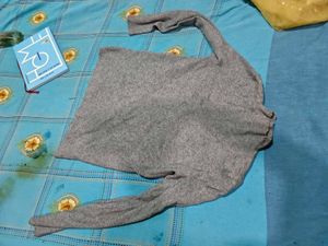 Cozy Grey Long Sleeve Sweater
