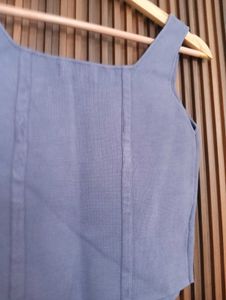 Stylish Blue Corset Top