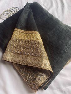New Black Saree