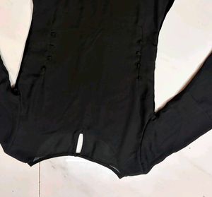 velvet~georgette bell sleeve short kurti