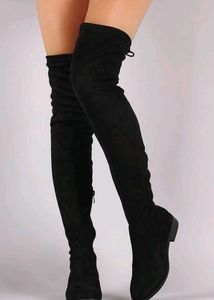 SSS New Black Over-the-Knee (Thigh High) Boots
