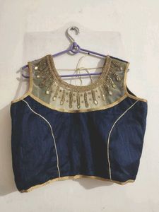 set of 3 Embellished Blue Ethnic Blouse