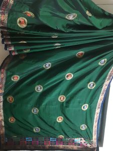 Chandeyri Green Saree😍🥻