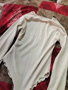 draped bell sleeves top