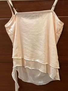 Sheer Ruffle Camisole Top