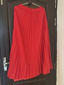 maxi pleated skirt