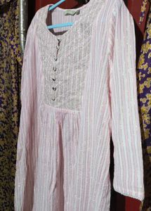 Elegant Striped Kurta Dress