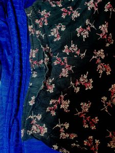 Floral Print Cropped Pants