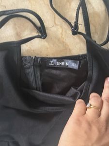 Chic Black Button-Up Jumpsuit