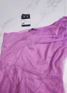 Elegant Lavender One-Shoulder Maxi Dress