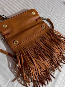 Lino Perros Brown leather Sling Bag