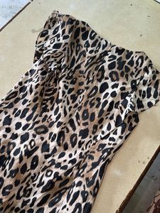 Leopard Print Beaded Neck Dress