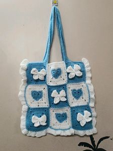 Handmade Tote Bow Heart Bag