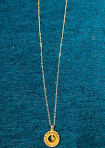 Elegant Gold plated Chain with Round Pendant