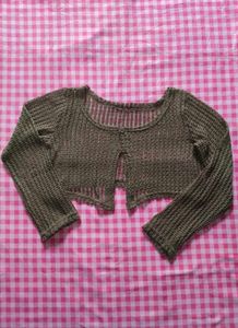 crop knit cardigan