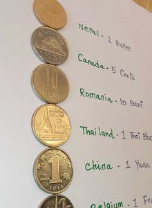 Set Of 6 UNC Condition Foreign Coins