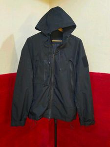 Men's Black Hooded Jacket