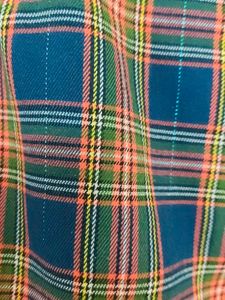 Navy Blue Capri With Multi Colour checks