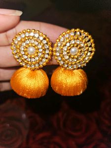 Gold Silk Earrings It Is Nice To See
