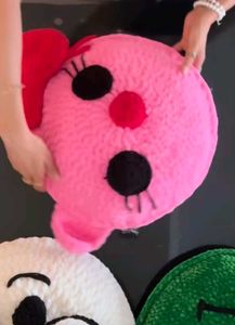 Hello Kitty Inspired Round Plush Cushion😻