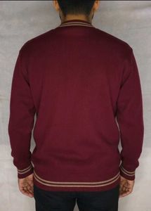 Maroon V-Neck Sweater for Boys