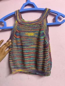 Colorful Knit Tank Top
