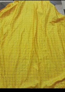 Bust 40 Beautiful Yellow Ethnic Gown
