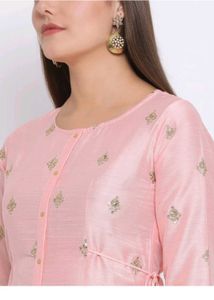 Elegant Pink Embroidered Kurta free delivery
