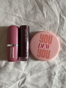 Mamaearth & Colorbar Lipsticks ( free mirror )