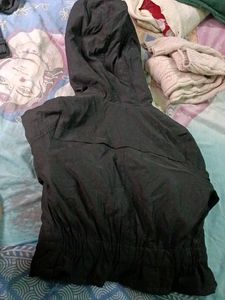 Stylish Black Hooded Jacket