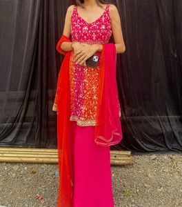 Stunning Red Ethnic Kurta Set
