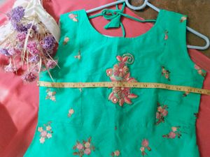 Green Floral Sleeveless Dress