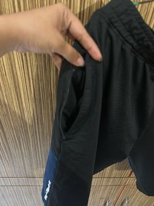 Black and Blue Gym Shorts