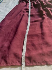 Maroon Embellished Shoulder Dress