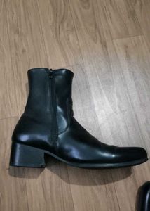 vintage genuine leather zimmerman zip up boot