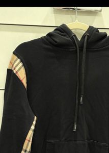 Burberry Hoodie Checkered Sleeves
