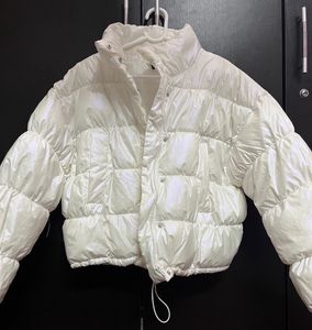 Pearly White Puffy Jacket