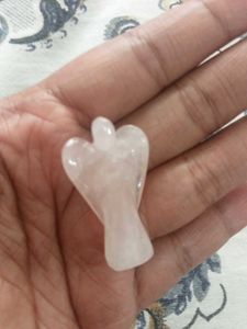 Genuine Rose Quartz Guardian Angel