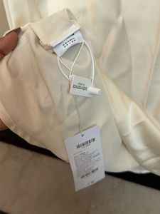 Satin A-Line Skirt