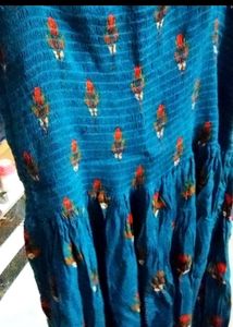 Blue Ethnic dress with kurta 😍😍