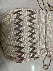 Unique chevron geometric pattern with embellished
