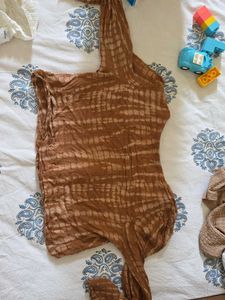 slightly used Boho Tie-Dye Long Sleeve Top