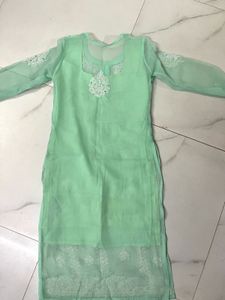 Embroidered Kurta with Palazzo Pants