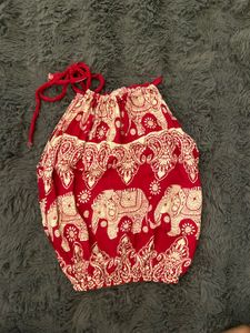 Cute Elephant Print Thai Set for Girls