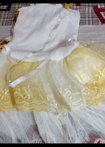 Sparkling Gold &amp; White Party Dress