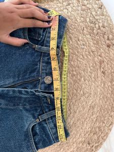 Distressed Blue Denim Jeans