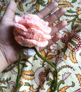 Handmade Crochet Flower key chain