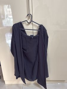 H&M - Black Hooded Cardigan Jacket