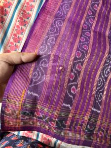 Purple Ikat Saree