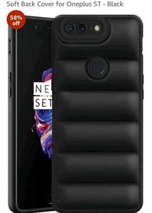 Solimo Rubber Puffer Phone Case- One Plus 5T